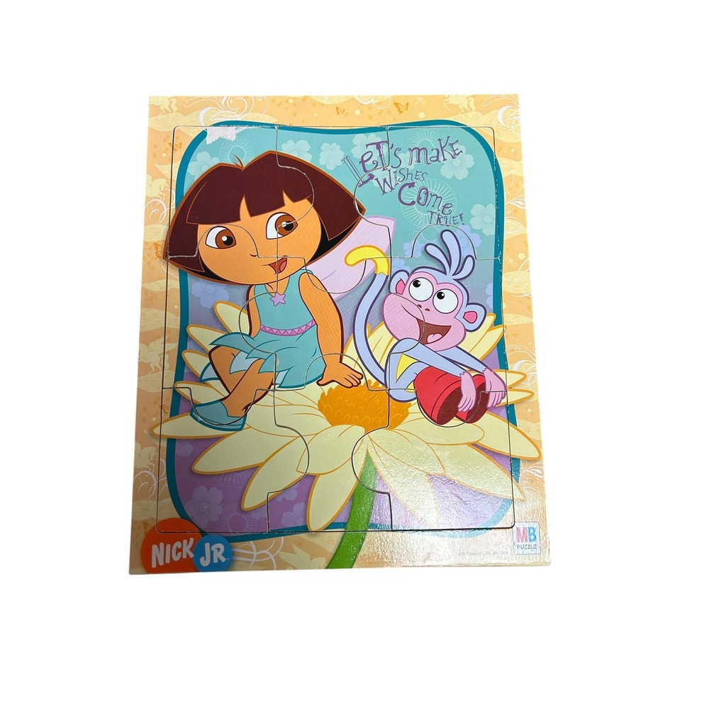 Y2K Vintage Dora the Explorer Wooden Peg Puzzle MB Milton Bradley 2000s Nick Jr